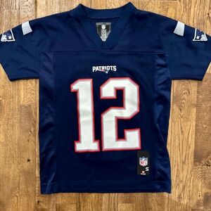 NFL Team Apparel Patriots Tom Brady #12 Jersey Youth Size S 8